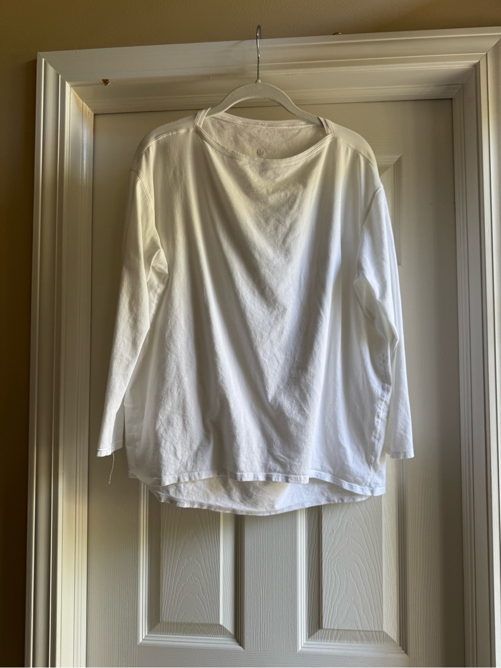 lululemon athletica Back In Action White Long Sleeve Tee